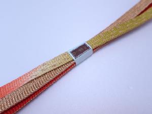リサイクル　和装小物　帯締め　金糸　正絹　平組